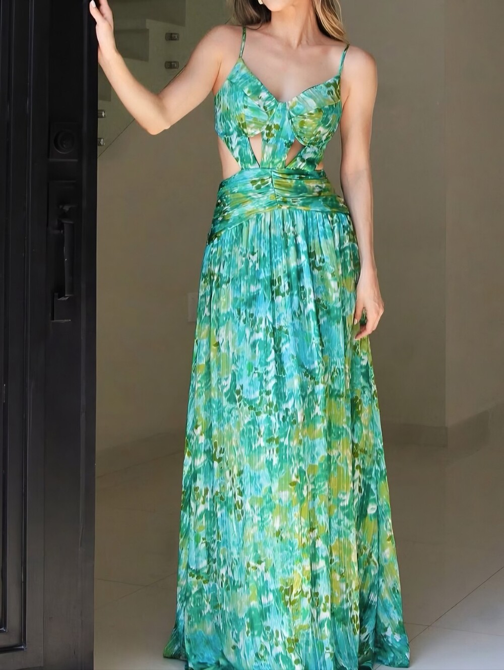 Luxxel Watercolor Maxi Dress